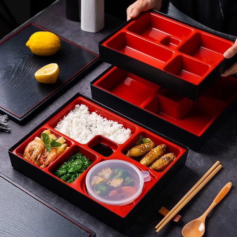 Food Storage Box Japanese Bento Box Compartment Business Lunch Box Worker Lunch Tray Portable Food Container Removable