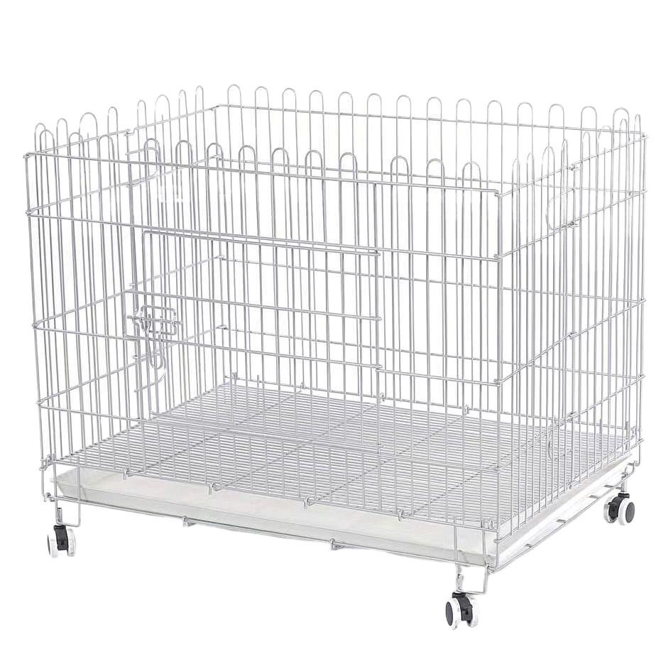 Nano Folding Indoor Dog and Small Pet Cage with Display Table