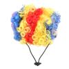 Dog Clown Wig Cute Attractive Unique Pet Funny Wig with Collar and Tie for Small Dogs Cats