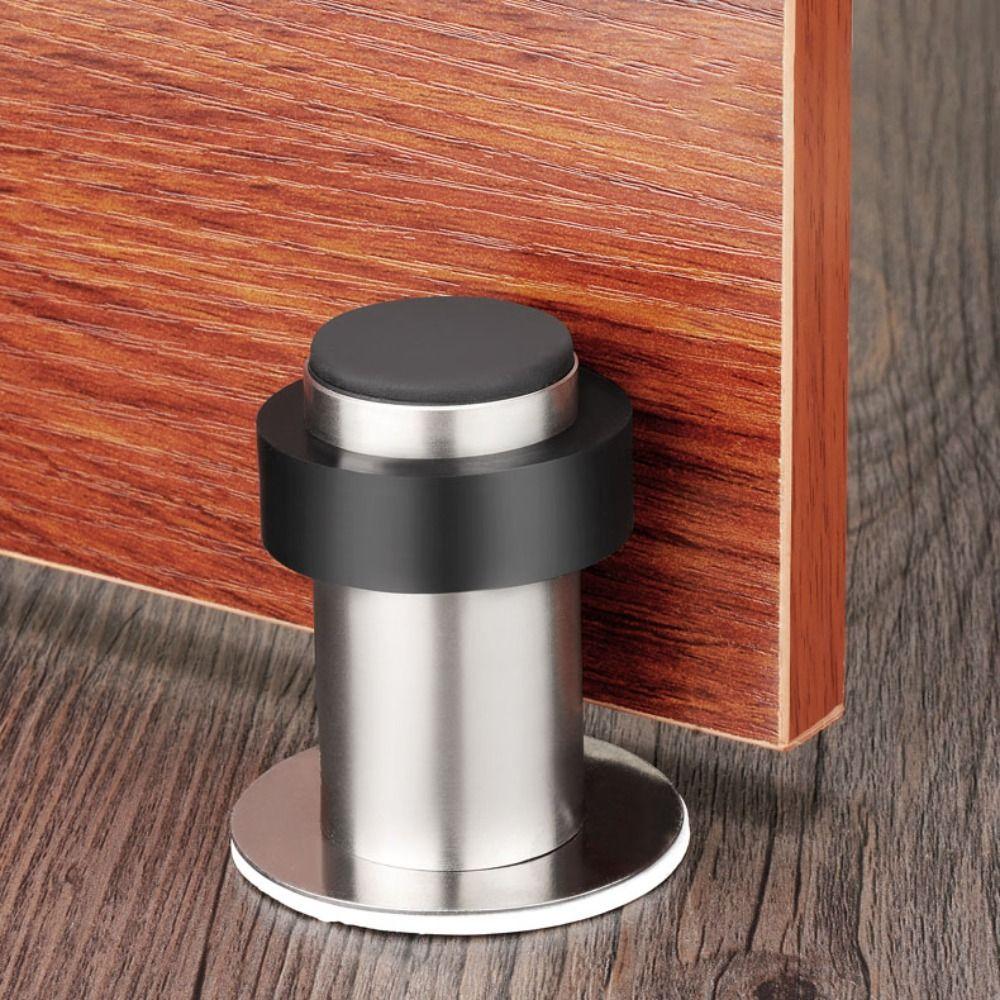 Durable Door Protective Pad Stainless Steel Wall Protector  Floor Door Stop