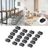 UShaped Tube Sleeve Tube Clamp Floor Protectors Plastic for Foot Covers 20/40pc