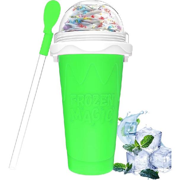 Slushie Maker Cup, Magic Quick Frozen Smoothies Cups for Homemade Milk Shake Ice Cream Maker, Cooling Cup, Double Layer Squeeze Slushy Maker Cups,
