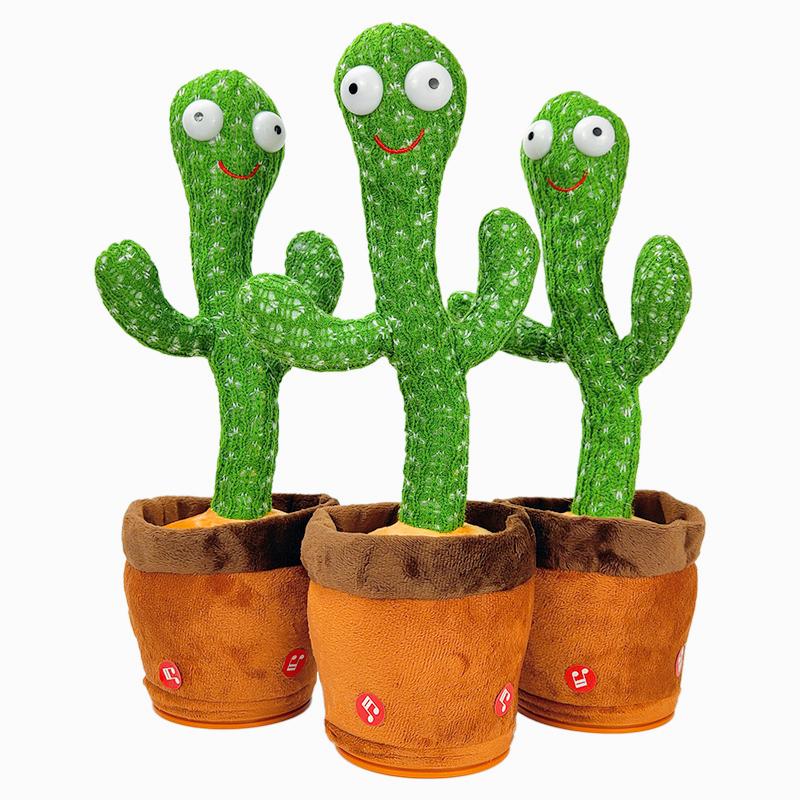 2026 A Talking Cactus Toy with Charging Cable, Recording and Repeating. Suitable for Multi-language Converter, Singing Gift