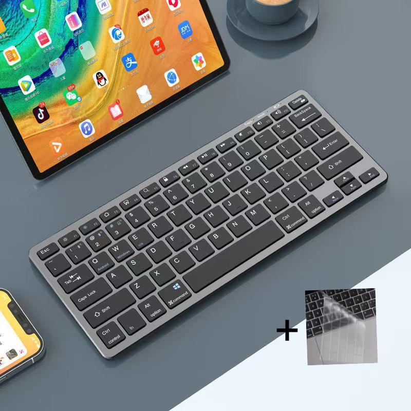 Bluetooth Rechargeable Wireless Keyboard & Mouse Set, Ultra-thin, Portable, 2.4G, Universal for Computers, Laptops, Phones.