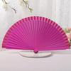 Handmade Pure Wood Folding Fan Solid Color Decorative Props Fan Spanish Plain Fan  Home Decor