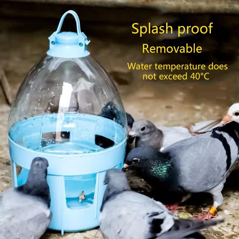 Plastik Vogeltränke Tauben Wasserspender Vogelwasserspender Langlebiger Automatischer Wasserbehälter für Tauben Pigeons 6 Größen
