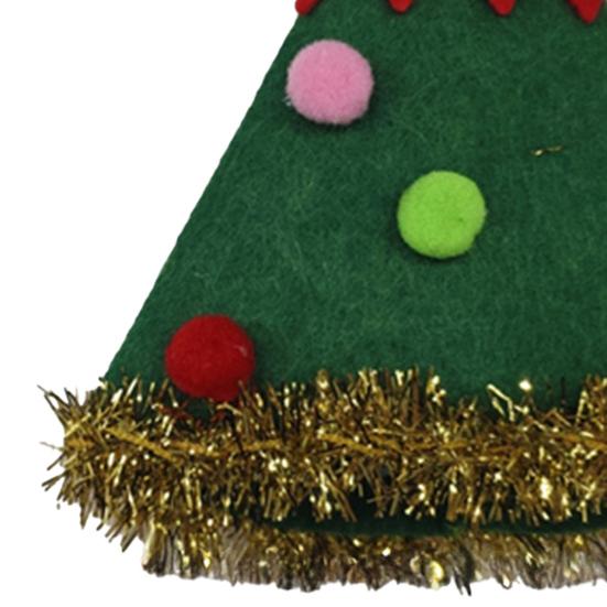 Christmas Tree Goose Outfit Desk Goose Clothes Festive Goose Costume for 7'' Goose Statue Holiday Xmas Table Decoration