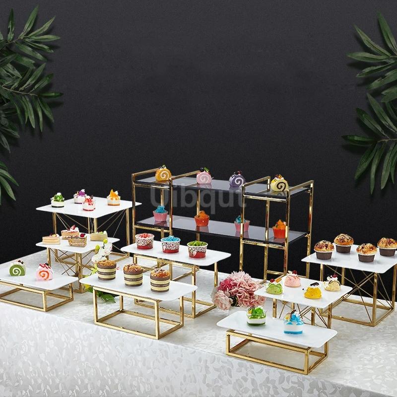 Dessert Pizza Exhibition Rack Stand Buffet Food Display Cake Tray Pans Plate Stand Tea Creative Table Baking Shop Decoration