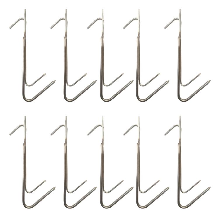 Packung mit 10 leicht zu reinigenden Hängern aus 316er Edelstahl für BBQ-Grillen, Outdoor-Kochen, Lebensmittelverarbeitung, Zubehör