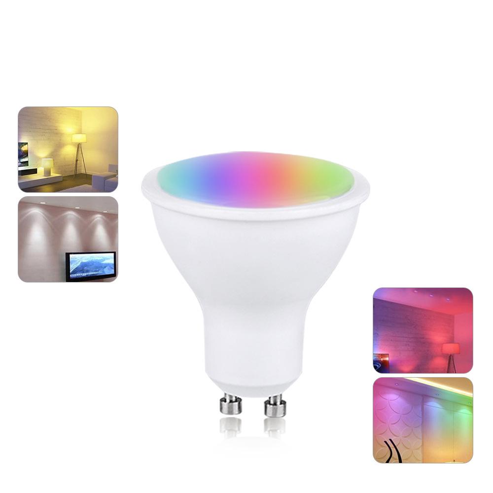 GU10 Smart LED RGB Bulb: Mobile-Controlled Colorful Dimmable Spotlight
