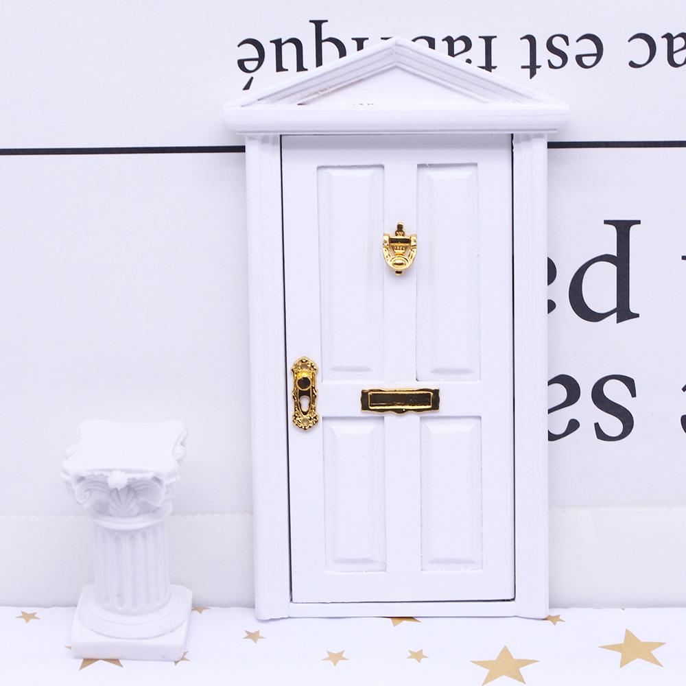 

Dollhouse Christmas Spire Door Mini Furniture BJD Model Scene белый