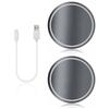 2PCS New LED Cup Holder Light Mats Car Coasters For BMW E90 F20 F30 F34 F36 F10 F15 G20 G30 G32 G01 G02 G05 X1 X2 X3 X4 X5 X6 CVC1