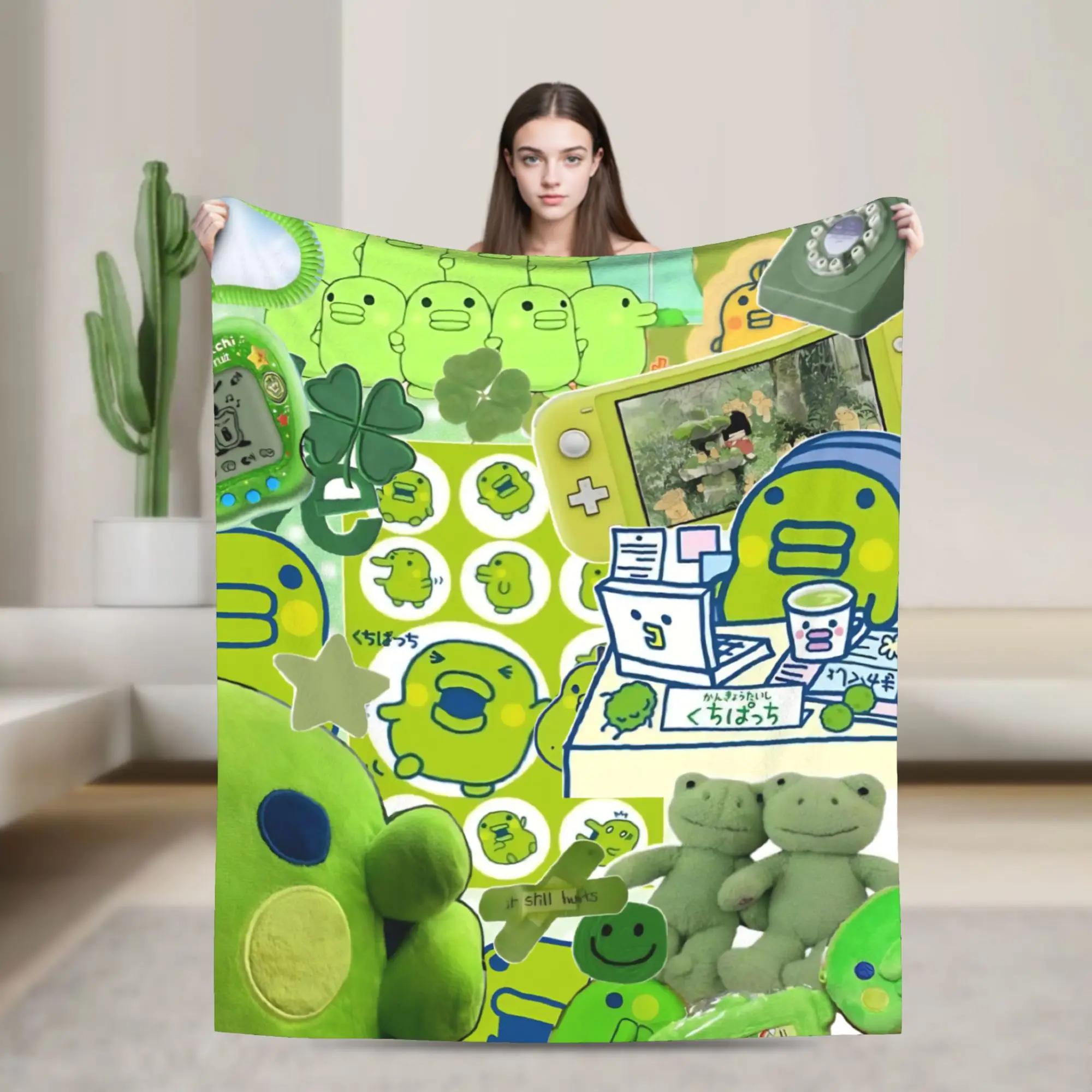 

Kuchipatchis Mametchi Blanket Super Warm Quality Throw for Sofa Couch Bed Spring Decorative Pattern Bedspread 40x50inch 101x127cm