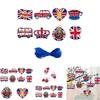 British Monarch Themed Party Supplies Colorful Paper Cutouts With Ribbon