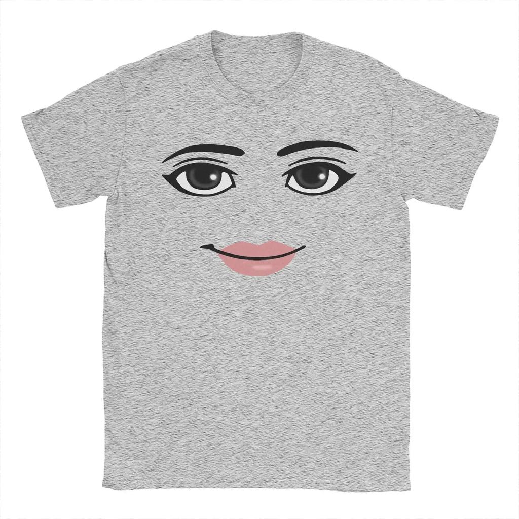 Rund Hals Kort Ærme Tøj Sommer Nyhed Harajuku Streetwear Robot Robloxs Kvinde Ansigt Spil T-shirt Æstetisk Tøj