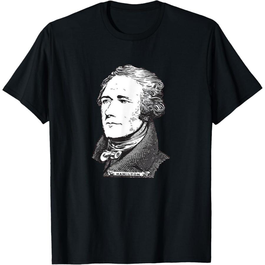 Unisex T-shirt Alexander Hamilton Portrait Drawing Illustration T-Shirt
