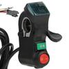 Red Screen Thumb Cruising and Switch Electric Bicycle Bike Throttle Grip Accessory Black