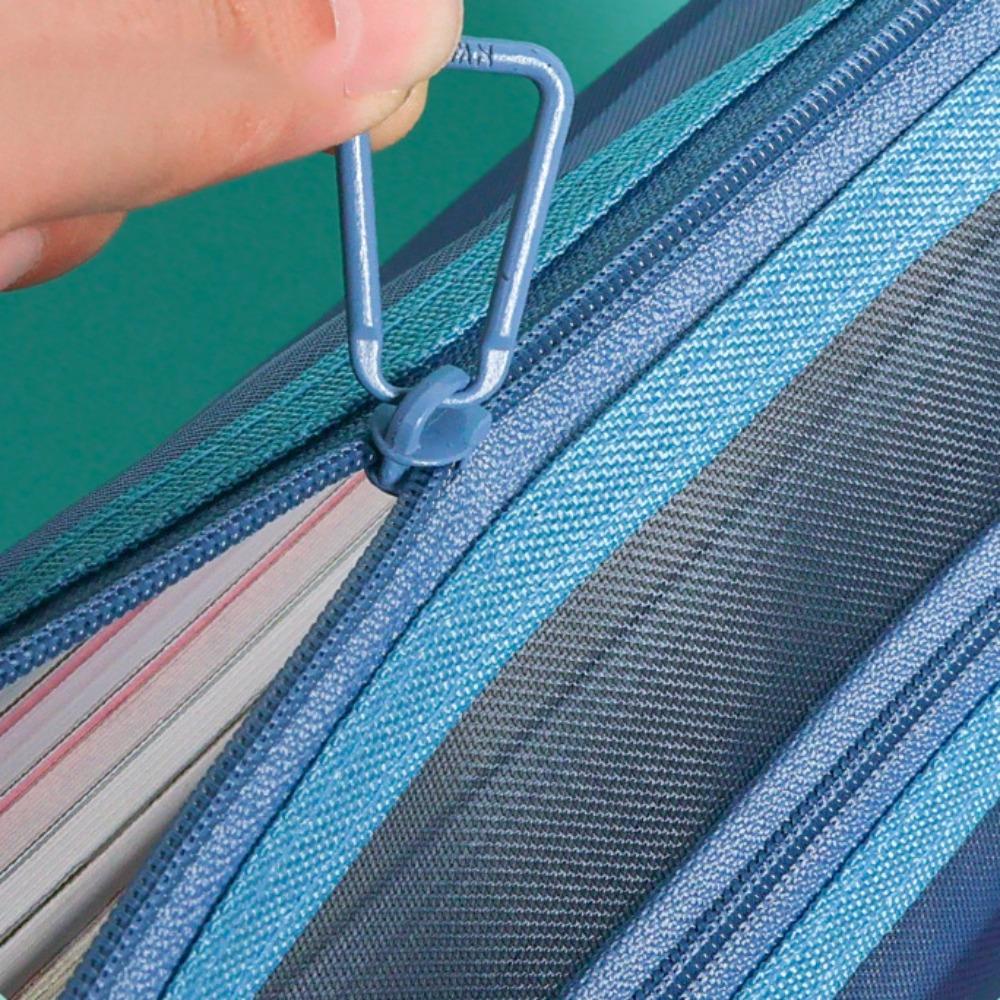 Multifunctional Mesh Zipper Pouch Bag Nylon Mesh Data Storage Bag School Office Supplies