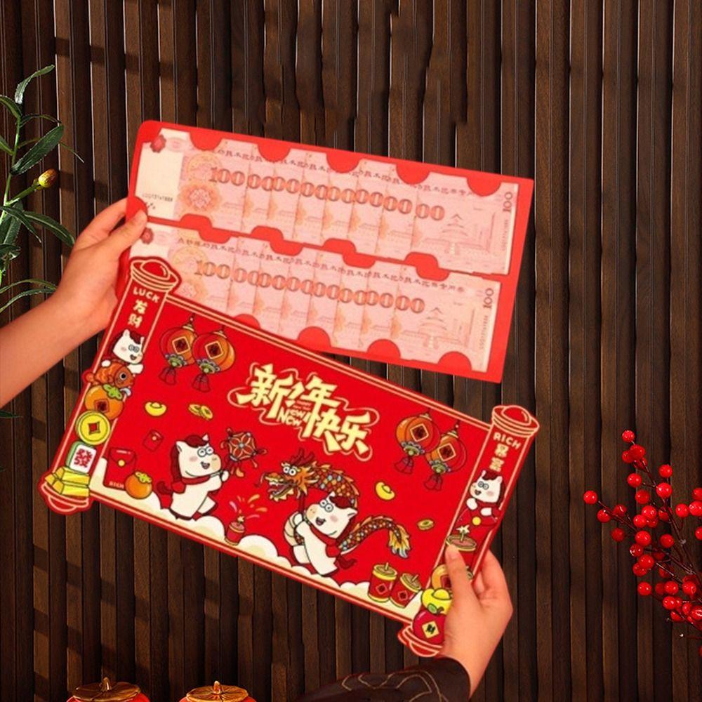 Traditional 2026 Horse Year Red Envelope Cartoon Lucky Red Pockets  Birthday Celebration