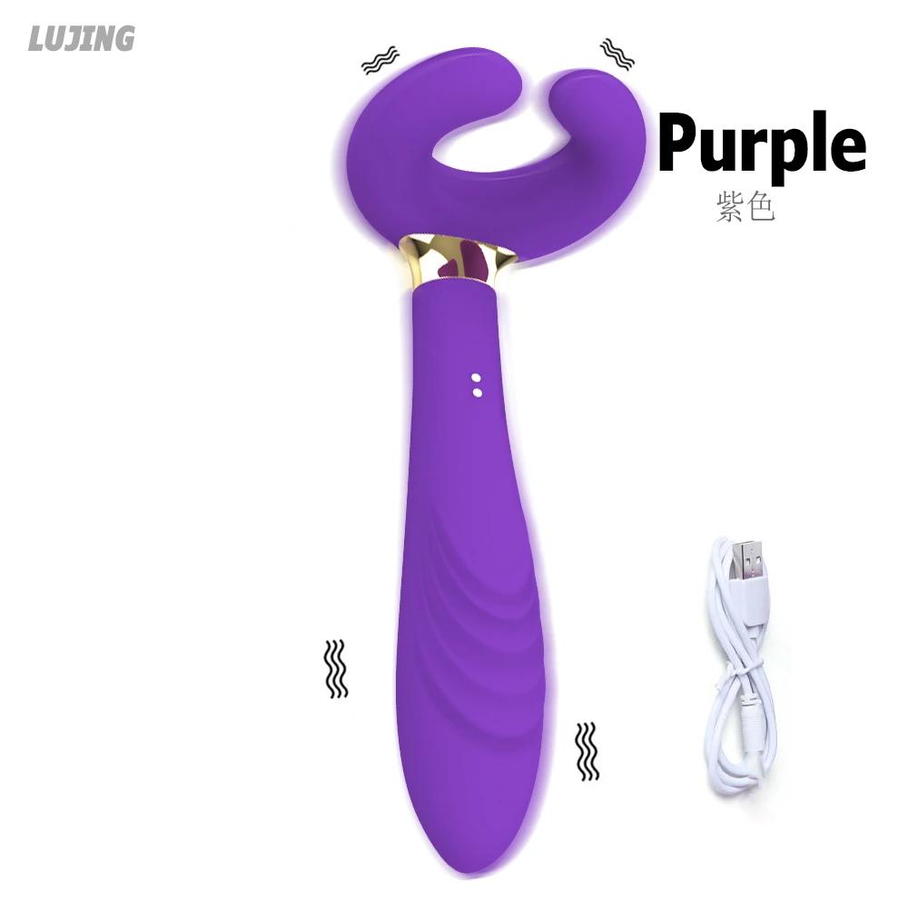 Penis Masturbator G Spot Vibrator Double Penetration Clit Clitoral Dildo Vibrador Juguetes Sexul3s Adult Sex Product for Couples