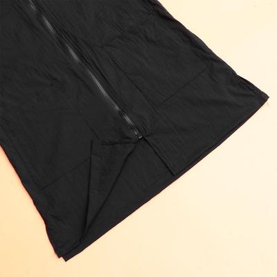 Grooming Workwear Nylon Anti- Static Work Clothes Hair Shirt Uniform Smock with Full Zipper for Cat Shop Black Size
