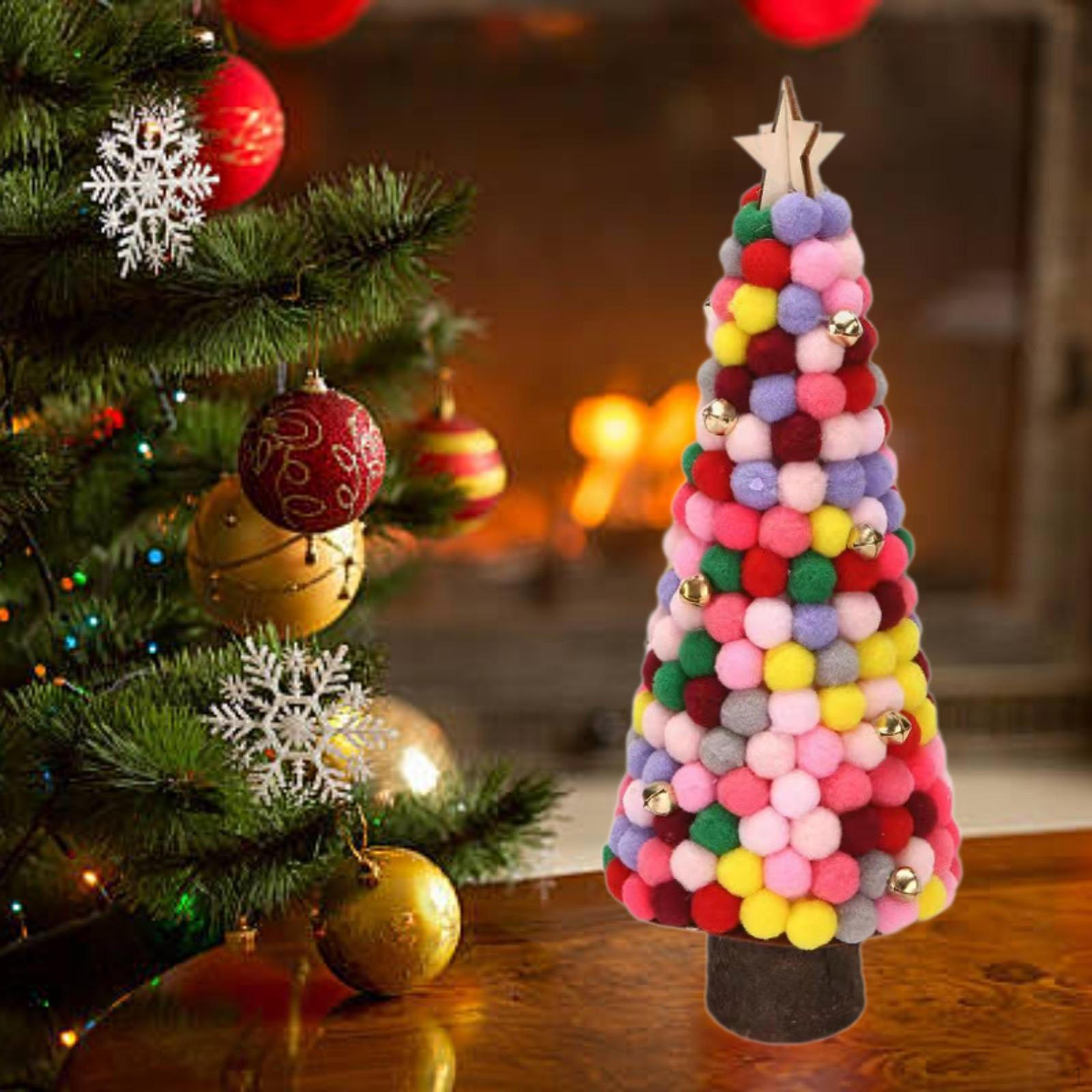 

Рождественская елка Статуэтка Деревянная скульптура Коллекционные поделки Декоративная рождественская фигурка Украшение для Multi