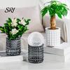 Nordic Design Planter Self-Absorbing Flowerpot with Transparent Water Level Indicator Self Watering Decorative Home Plant Pot Bubble Texture