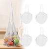 4 Pieces Grocery Shopping Net Bag Cotton Mesh Accessories Portable Easy to Use Netted