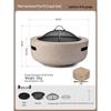 The Primitive Large Indoor Charcoal Fire Pit