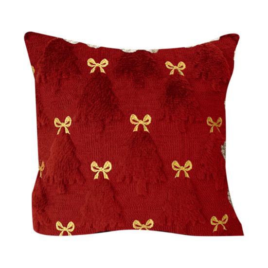 Christmas Plush Pillow Cover 18x18 Inch Decorative Throw Pillow Cover Winter Pillow