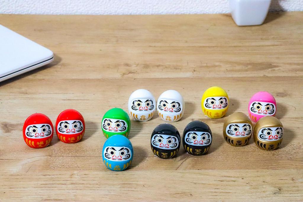 Castle Enterprises Feng Shui Daruma Display Set (12 pieces, 3.2cm long) [Commercial Use Set]