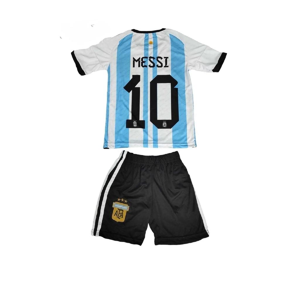 Argentina Messi Boys National Team Jersey Set