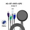 1Pcs 4G+4G+GPS+WIFI Antenna Four in One 2.4G LTE+GPS+2.4Ghz Bluetooth 5G Combined Antenna Outdoor Paste 1.5M SMA FAKRA