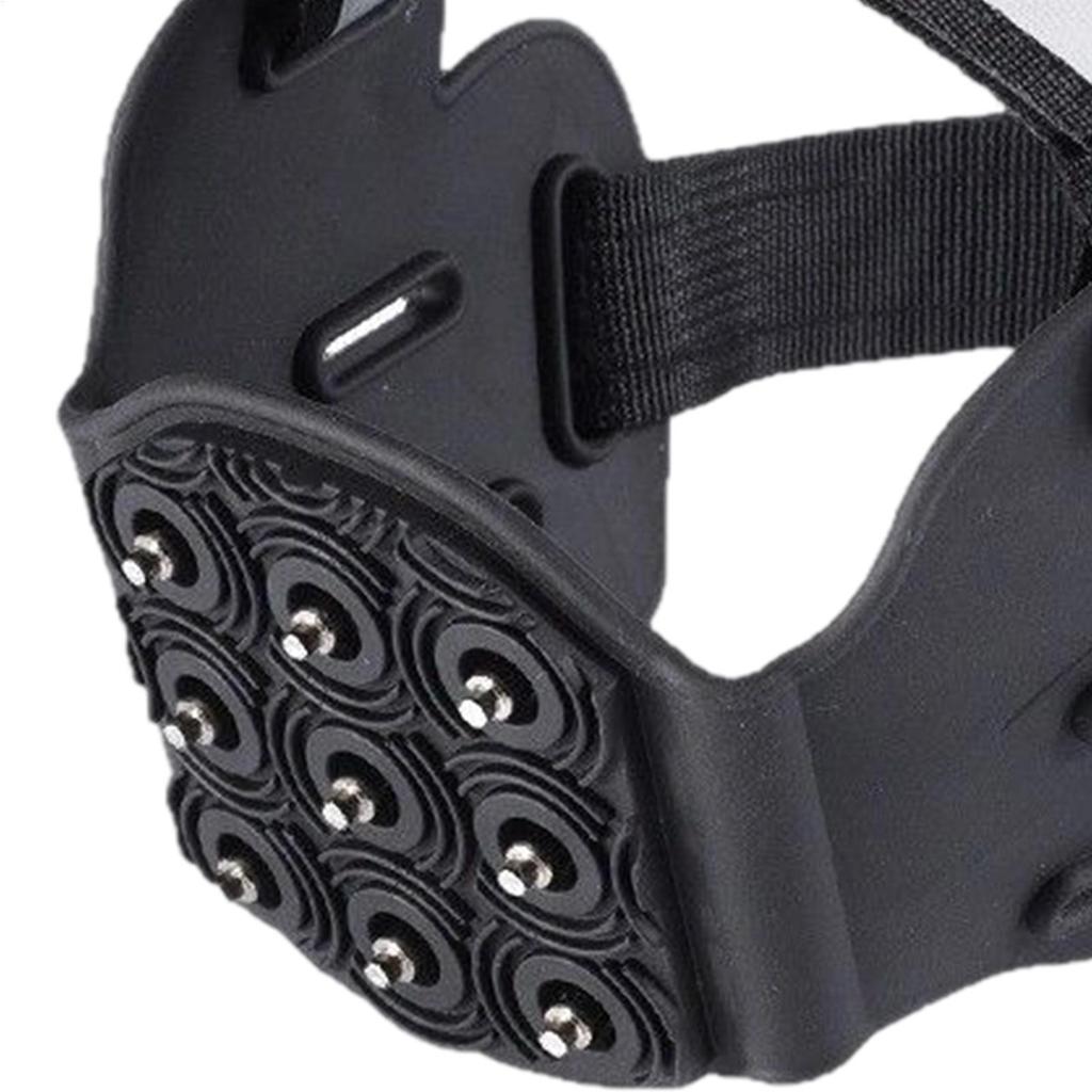Ice Gripper Spike Shoes Winter Outdoor Anti-Slip Hiking Mountain Climbing Ice Snow Crampons 9 Teeth Anti-slip Shoe Covers Grip