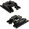 Black Coating Brass Skid Plate Transmission Mount for 1/18 RC Crawler TRX4M Upgrade, 60g