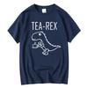 Summer Casual Men's T-shirt Top Quality 100% Cotton Cool Funny Dinosaur Design Printing O-neck For Men T-shirt Male Tee Shirts