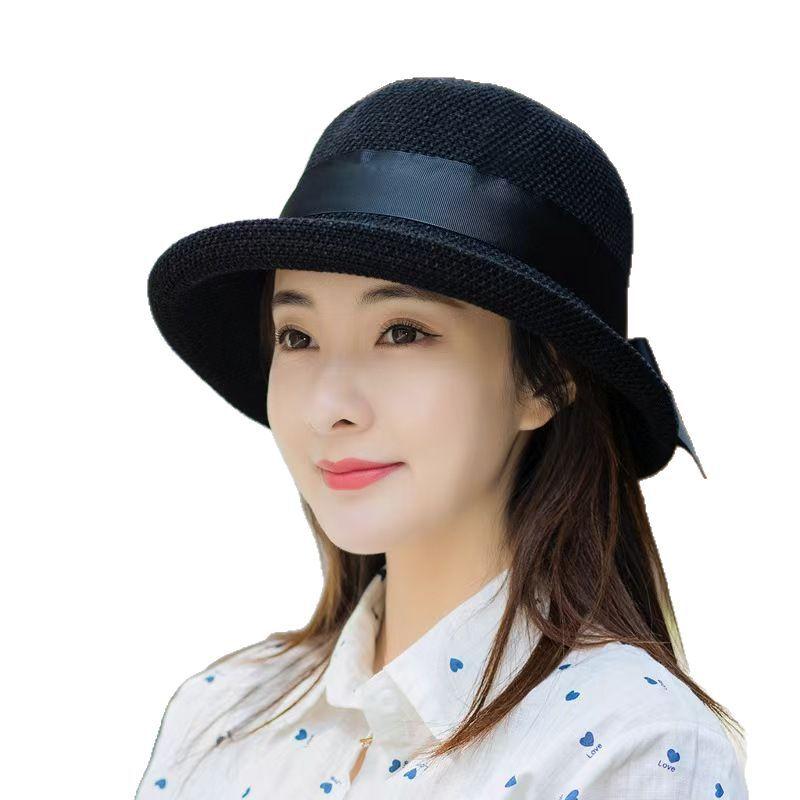 New Spring and Autumn Sun Protection Fisherman Hat for Women, Summer Korean Style Fashion Versatile British Style Sun Hat, Japanese Style