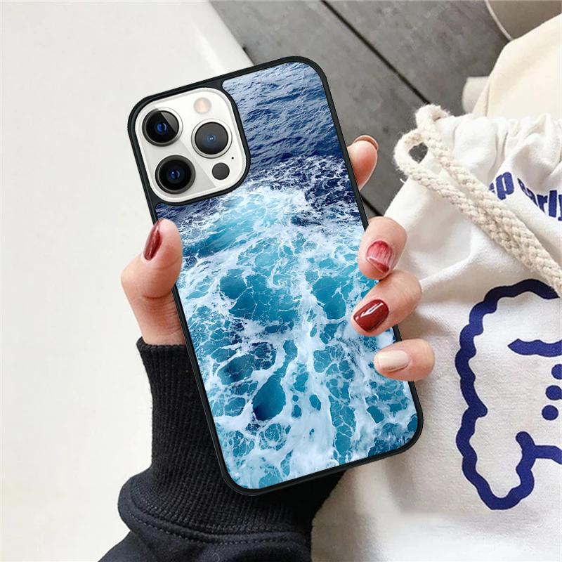 Blue Ocean Waves Sea Phone Case For iPhone 17 Air 15 16 Cover  11 13 14 Pro Max 12 Plus Max Fundas