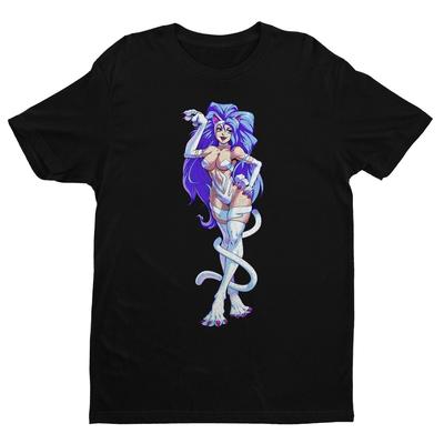 Comic Felicia Daarkstalkers Vampir Premium Unisex T-Shirt Exklusives Design