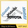 Hjulkapslar 3D Metall Bilbagageutrymme Baklucka Klistermärke Emblem Märke Dekaler Dekoration för Toyota Chr rav4 Yaris prius avensis Corolla Camry Ca
