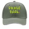 Pickleball Logo  Adjustable Lightweight  Urban Style Snapback with Green  Orange  Outdoor Sport Sandwich Baseball Cap