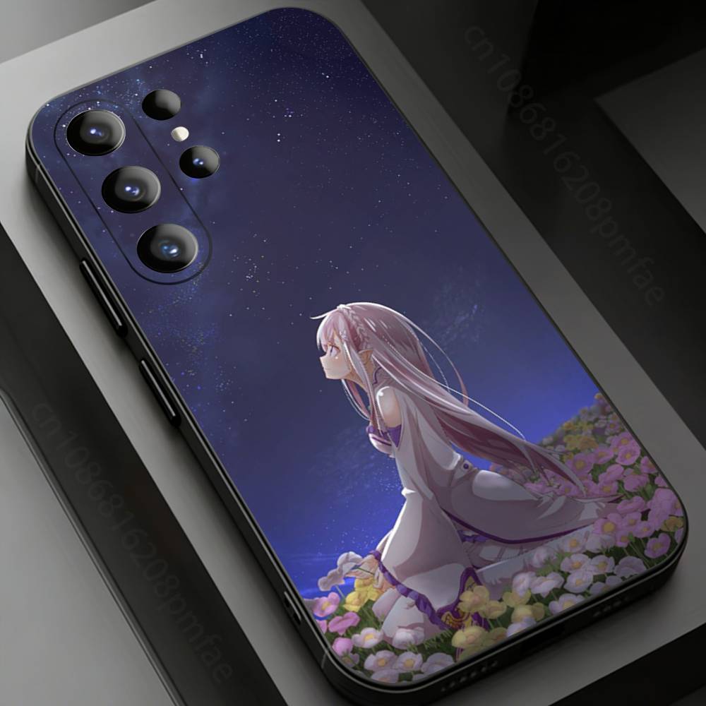 Japan Anime ReZERO Phone Case for Samsung Galaxy S24,25,26,23 22,21,S20 Plus Ultra FE Soft Fundas Cases