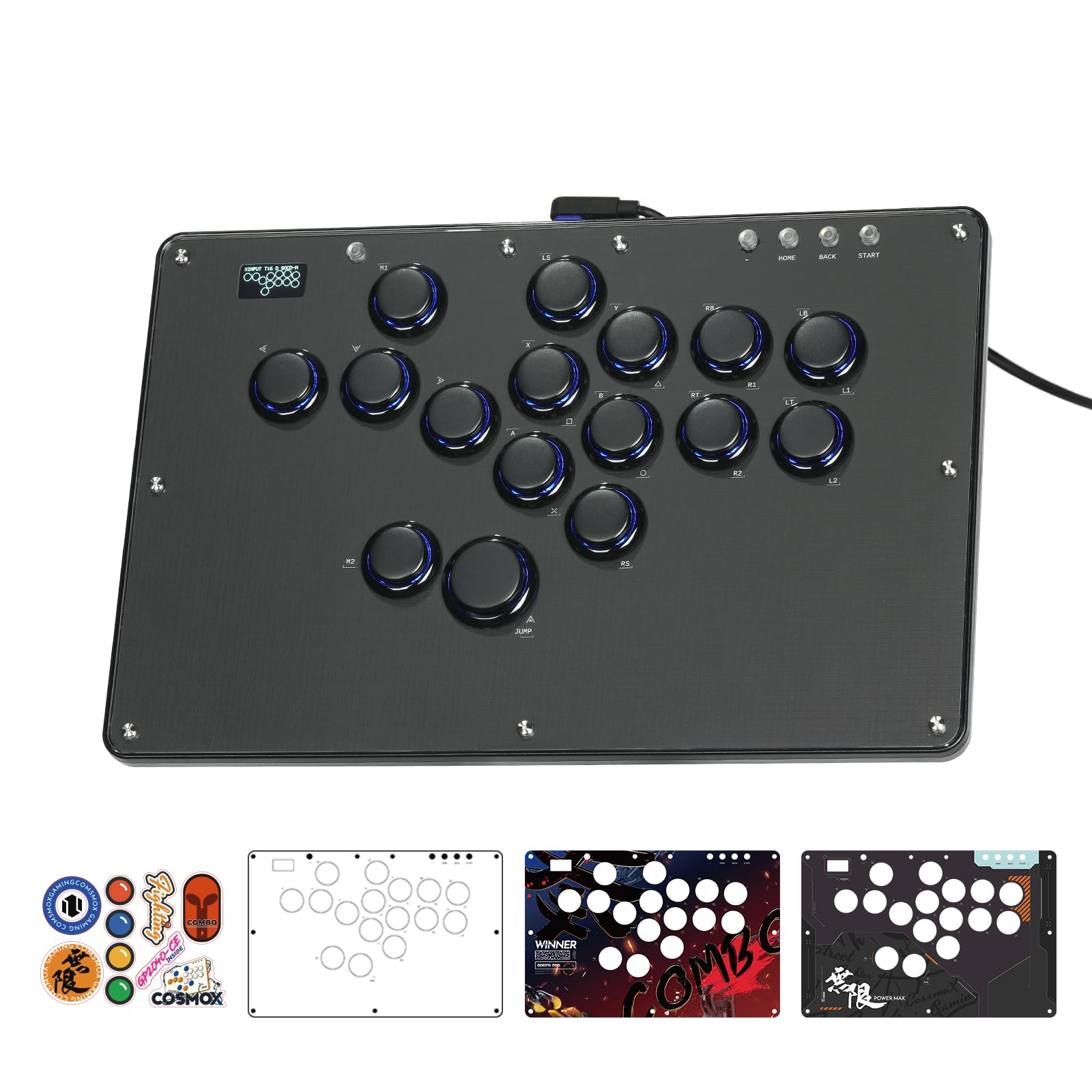 

Haute42 Leverless U16 Series DIY Graffiti Panel 16 Key Crystal Low Profile Switch Custom RGB Controller Controller - - - - PC/Switch/PS3/PS4