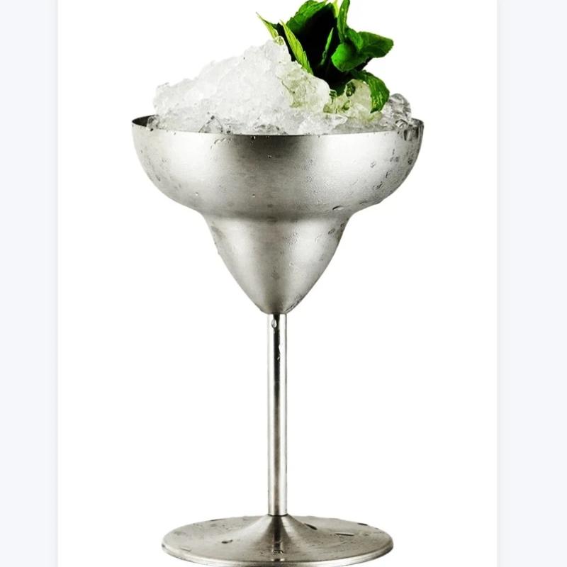 304 Stainless Steel Stemmed Cocktail & Wine Glass – Martini, Champagne, Bar Cup