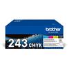 Pack of 4 Brother TN-243CMYK Toners - Printing Up To 1,000 Pages