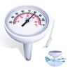 Floating Pool Mechanical Thermometer with String Water Temperature Thermometer with Accurate Temperature Readings Perfect for Outdoor and Indoor