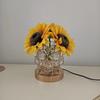 LED Sunflower Lamp USB Powered Table Lamp Decorative Sunflower Night Light Valentine's Day Gifts for Women Mom Wife Girlfriend