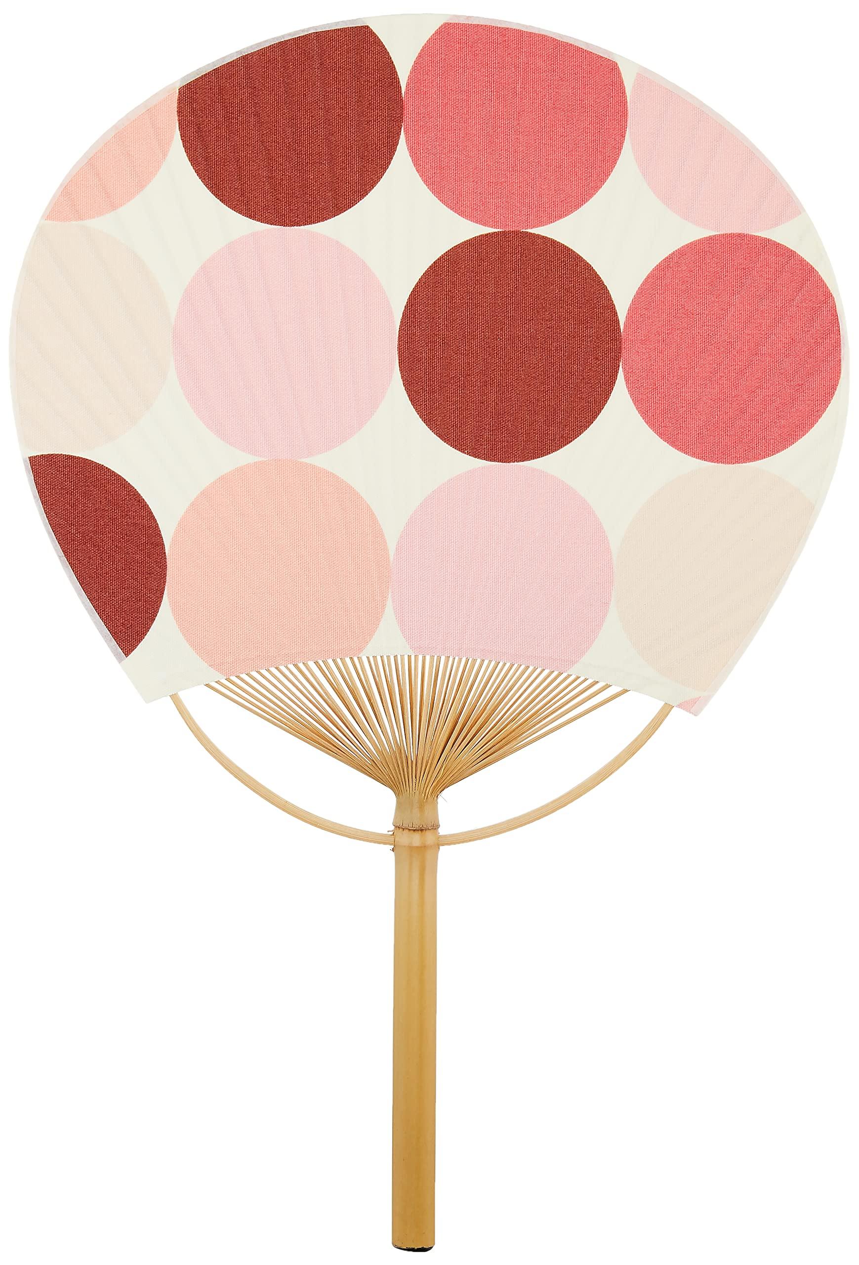 

Сикоку Утива 28x41см Веер, Ткань, Горошек, Оранжевый/Розовый,