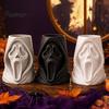 Scary Party Decorations Halloween Ghost Face Candy Bucket, 3D Printed Trick or Treat Snack Holder, Spooky Table Centerpiece Screaming Desktop