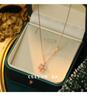 Autumn/Winter S925 Sterling Silver Snowflake Necklace – Korean Style Light Luxury Clavicle Chain for Women